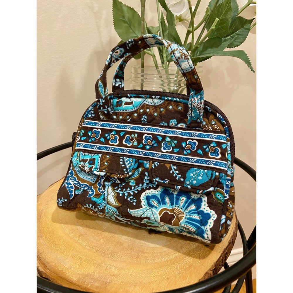 Vera Bradley Java Blue Mini Purse